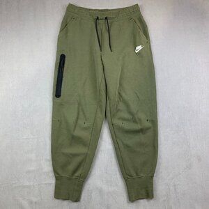 Nike Men Sweatpants Medium Green Tech Fleece Joggers Tapered Athletic CW4292-222